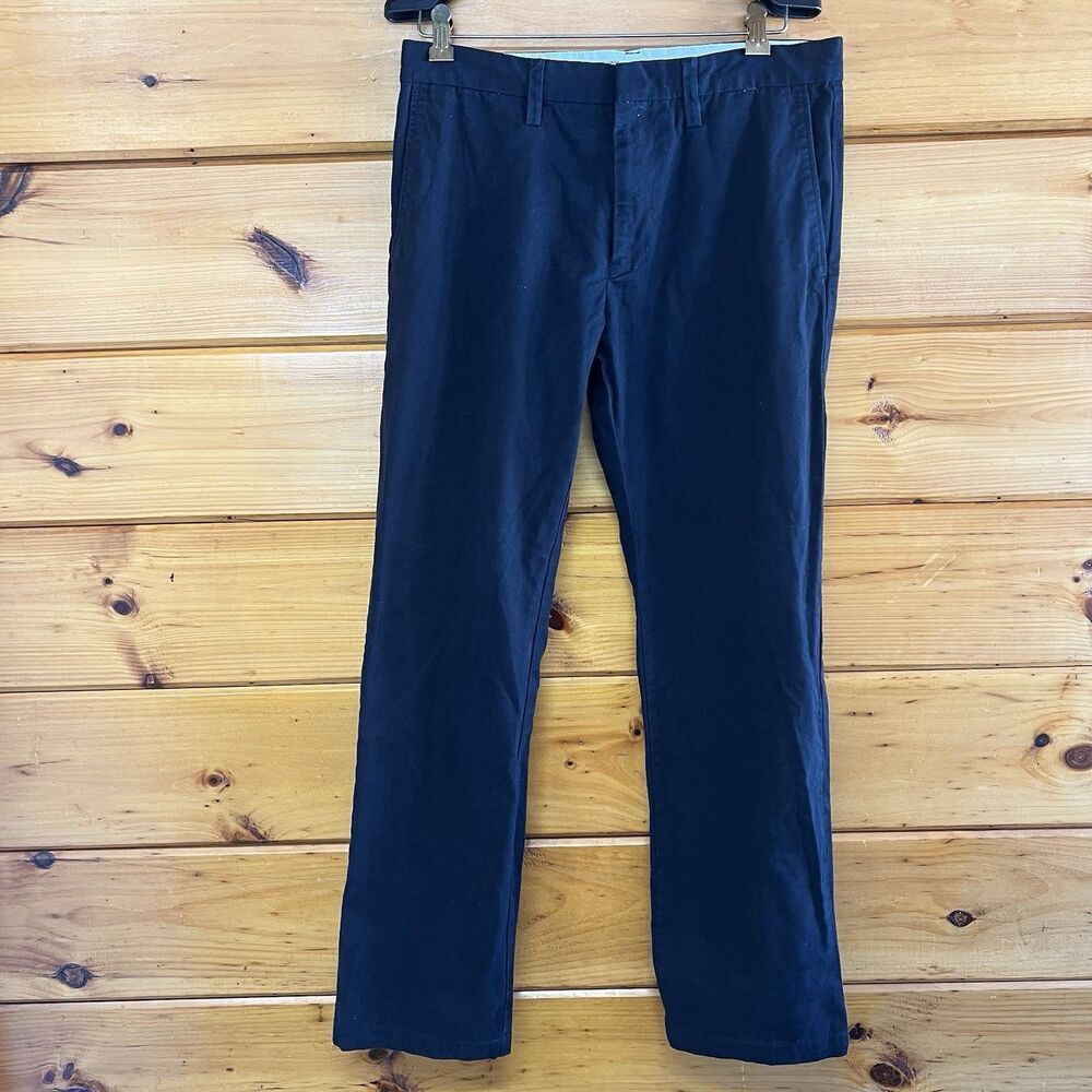 Old Navy Classic Loose Pants Mens Black Chino Cotton Casual Comfort 31x32